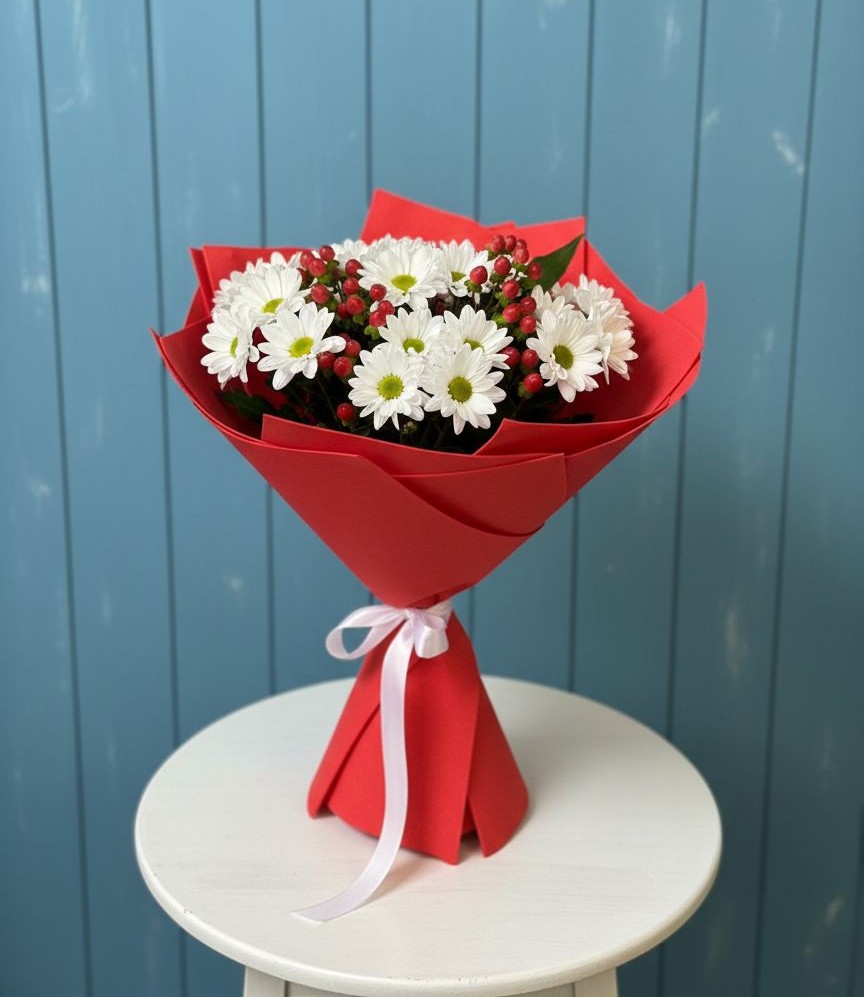 Букет цветов из: Хризантемы в Ягул