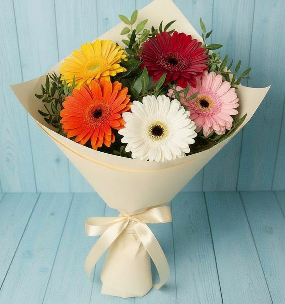 Букет цветов из: Герберы в Ягул