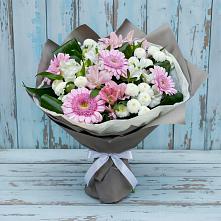 Букет цветов из:  Герберы, Альстромерии и Хризантемы #REPLACE_PRED# Ягул