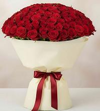 Букет 101 Красная роза Милано в Ягул