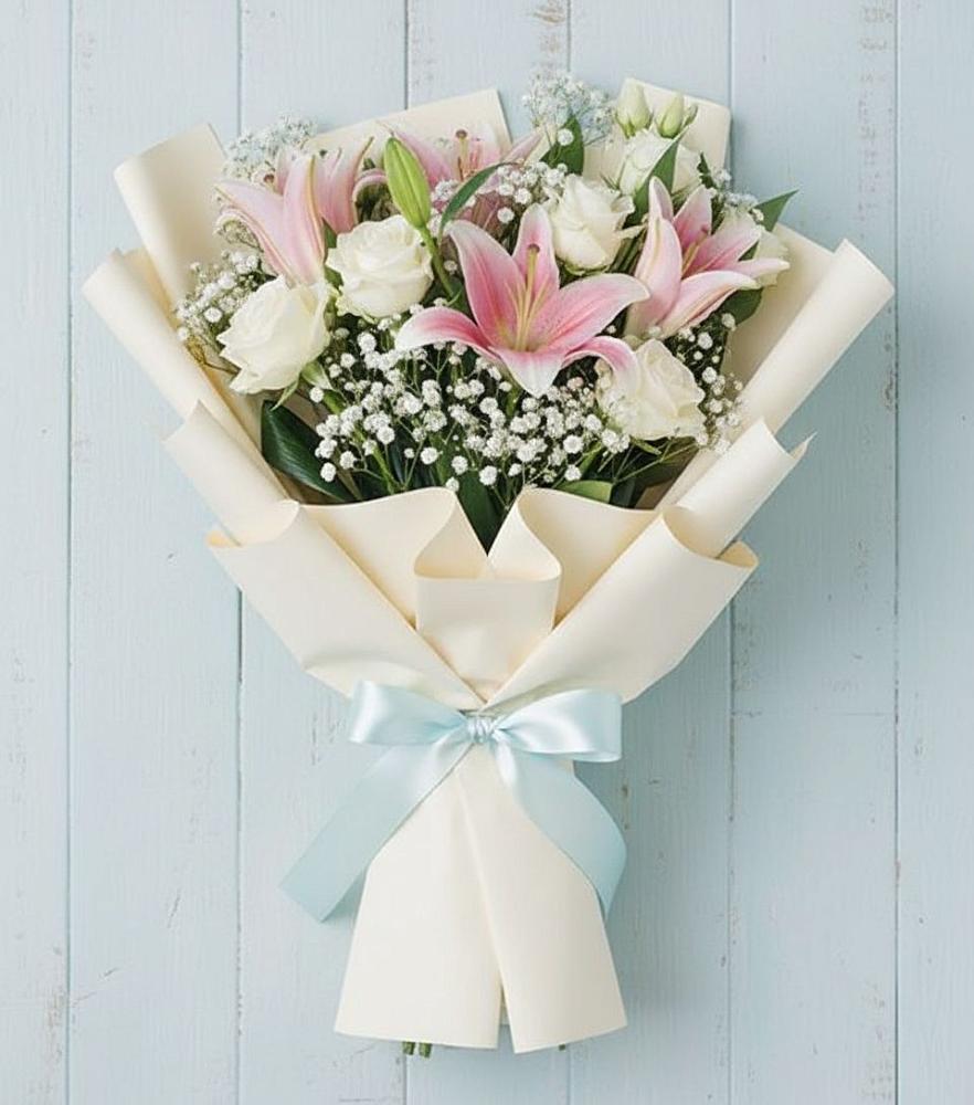 Букет цветов из: Лилии в Ягул