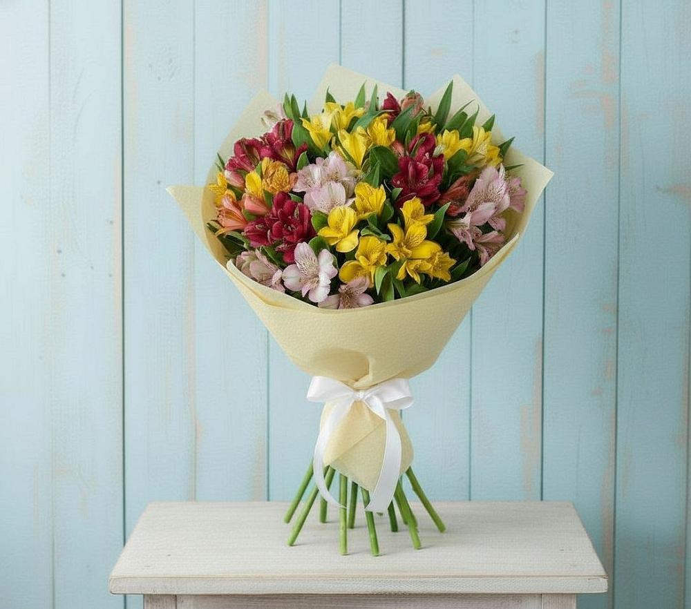 Букет цветов из: Альстромерии в Ягул