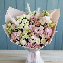 Букет цветов из:  Альстромерии и Розы в Ягул