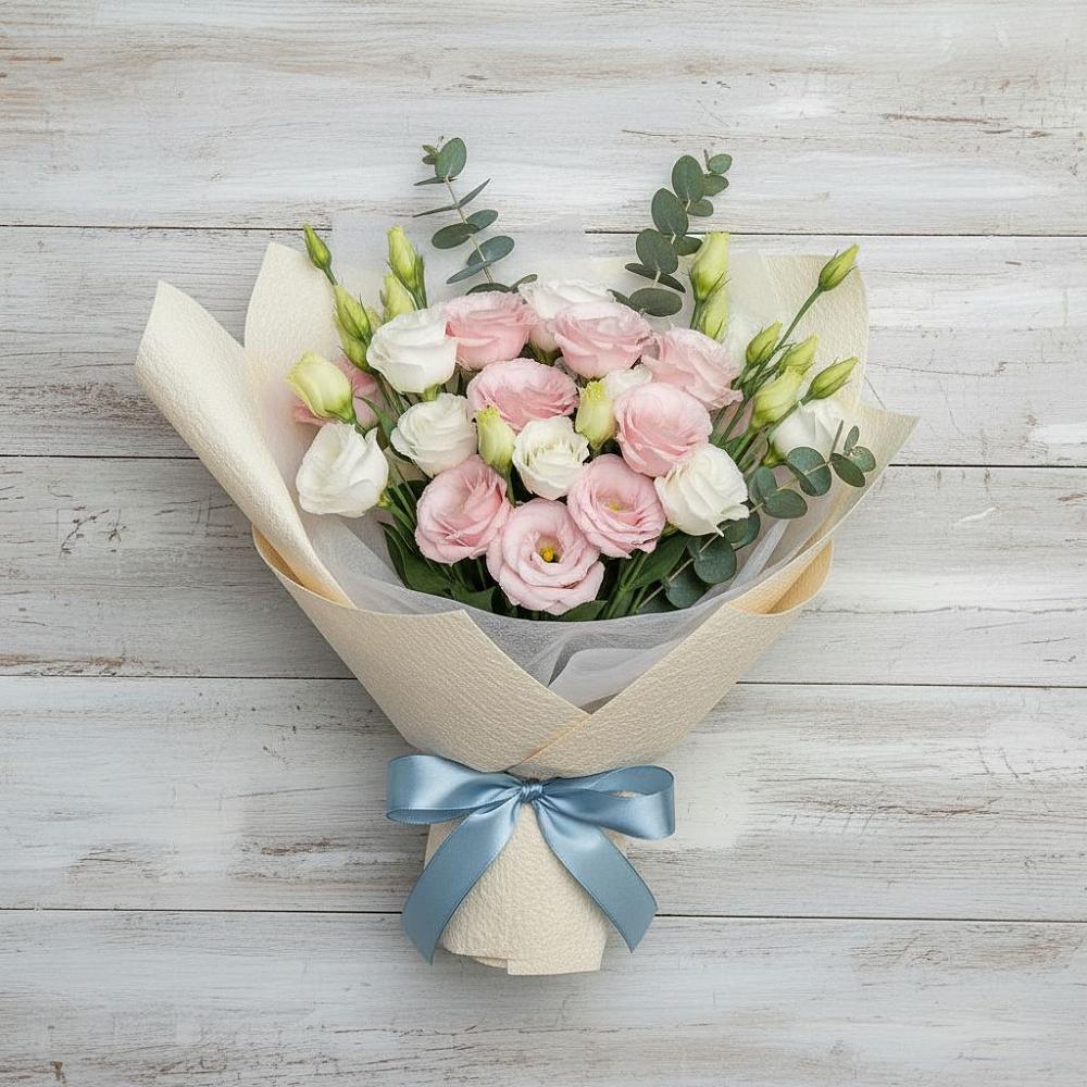 Букет цветов из: Лизиантусы в Ягул